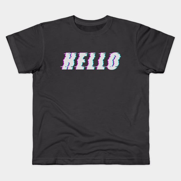 HELLO Kids T-Shirt by DAVINCIOO